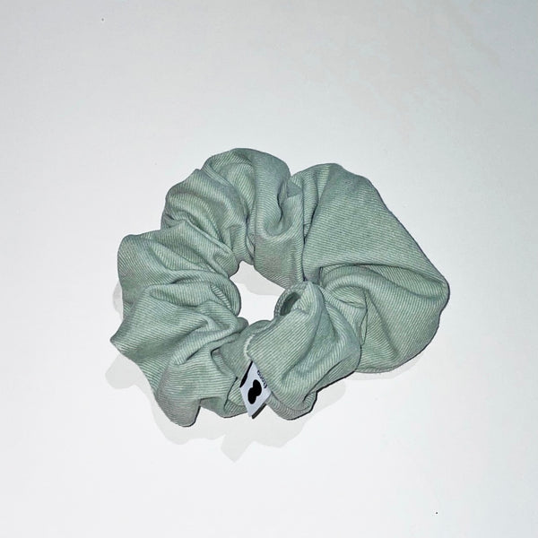 Étang Denim Scrunchie | Green