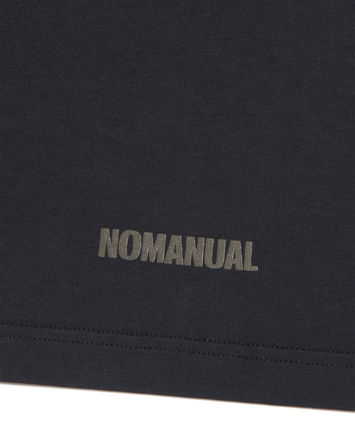 スラッシュ長袖Tシャツ - ウォッシュドブラック 