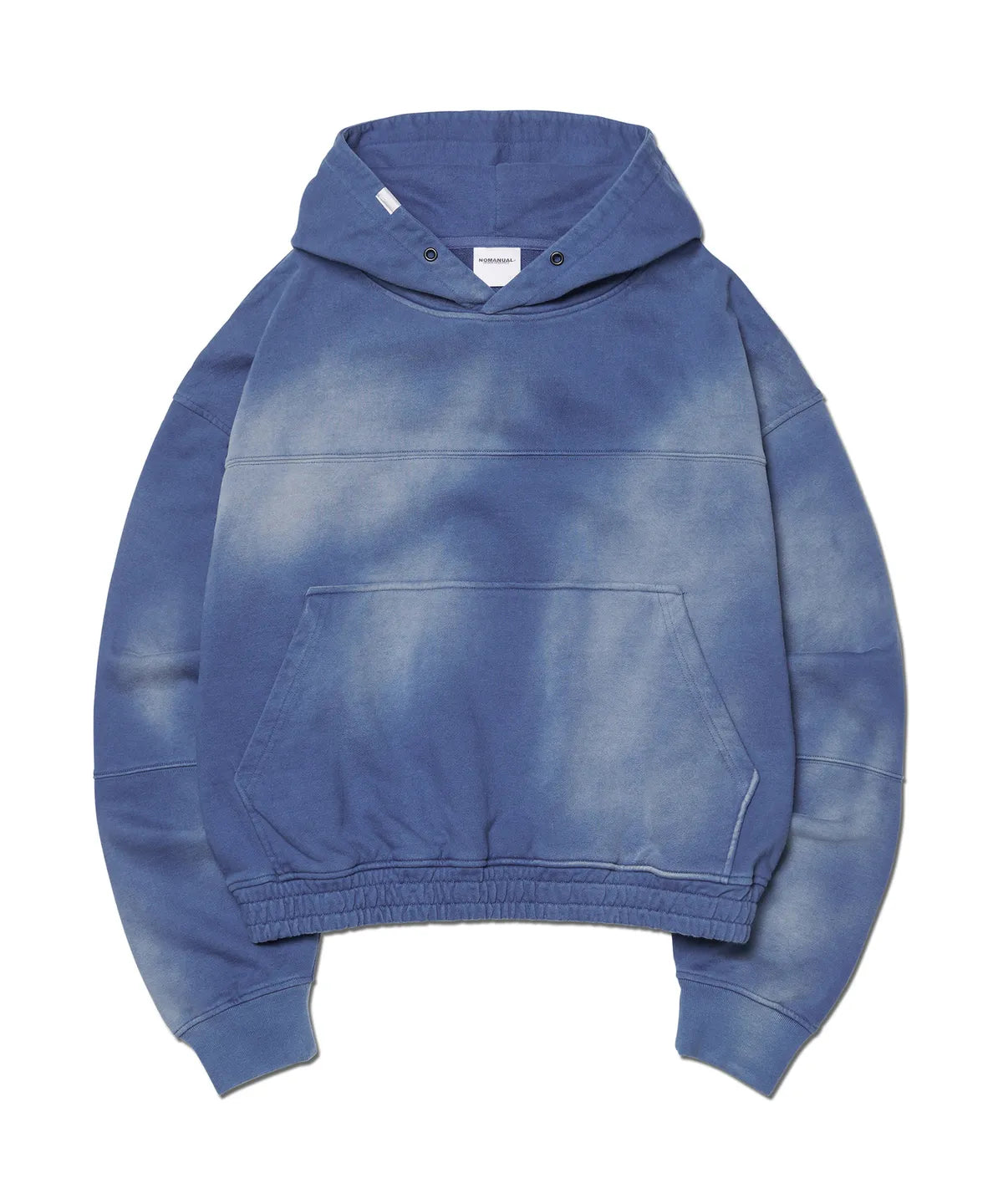 ステインウォッシュドフーディー - ウォッシュドブルー