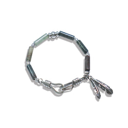 All surgical steel bamboo cylinder bracelet