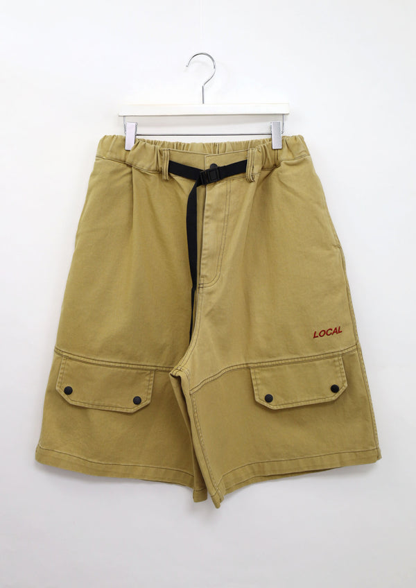 (UNISEX)Belt-Free Bermuda Pants