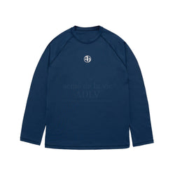 CIRCLE SYMBOL LONG SLEEVE RASH GUARD NAVY 