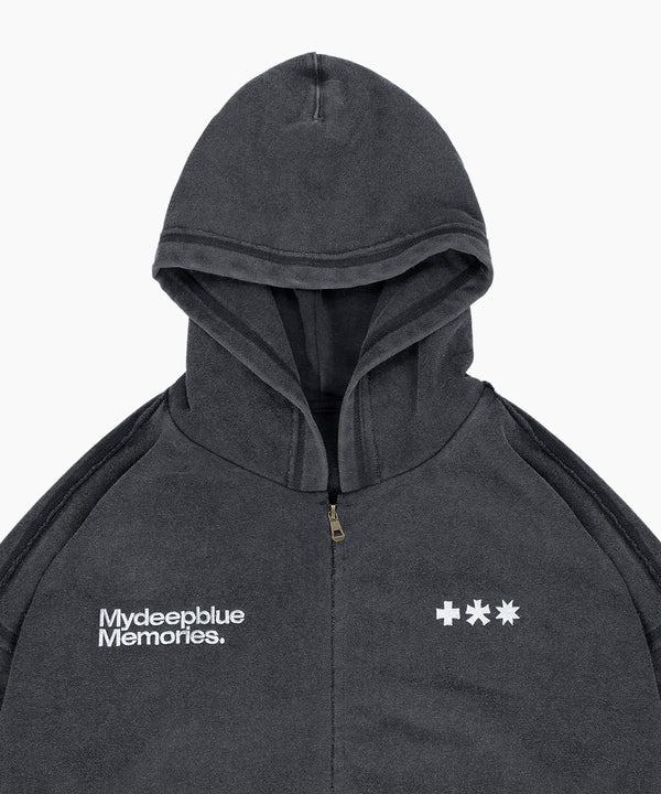 Symbol Logo 2way Zip-up (BLACK)