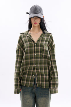 Bassett vintage over check shirt