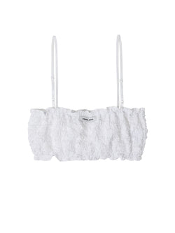 WRINKLE BRA TOP_WHITE 