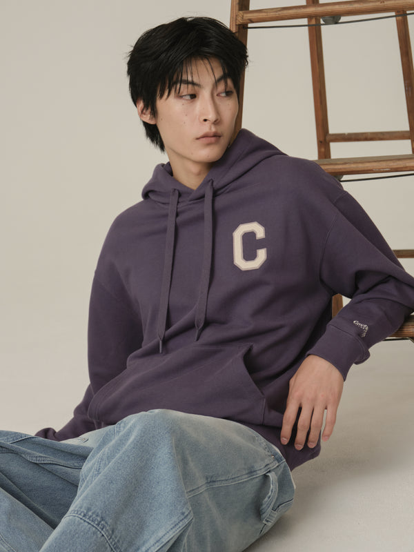 C Logo Hoodie Purple