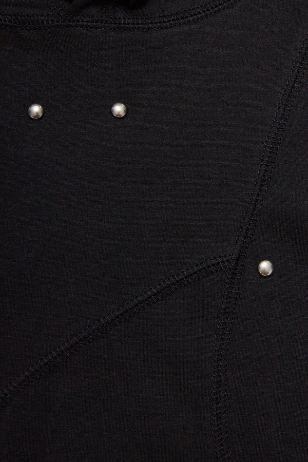  STUD LINE HOODIE / BLACK