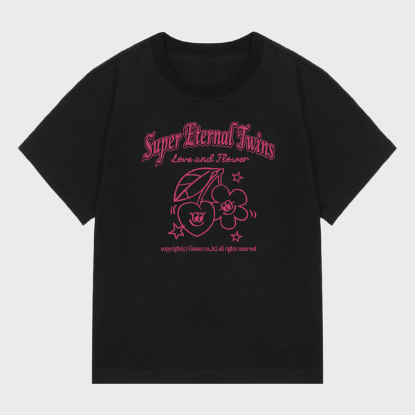 [WOMAN] スーパーエターナルツインズ スリム半袖Tシャツ