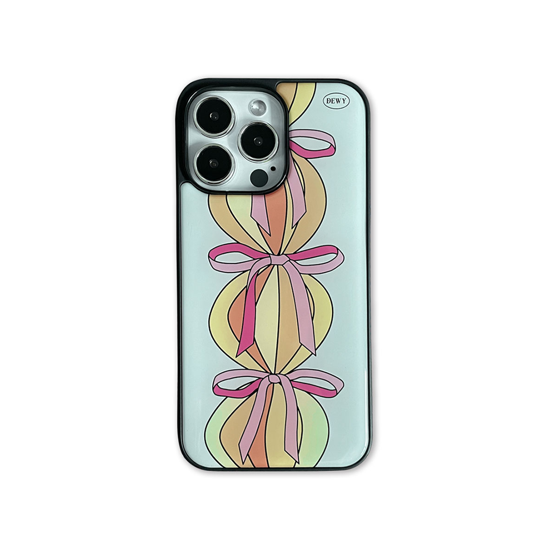 blonde ribbon phone case (epoxy)