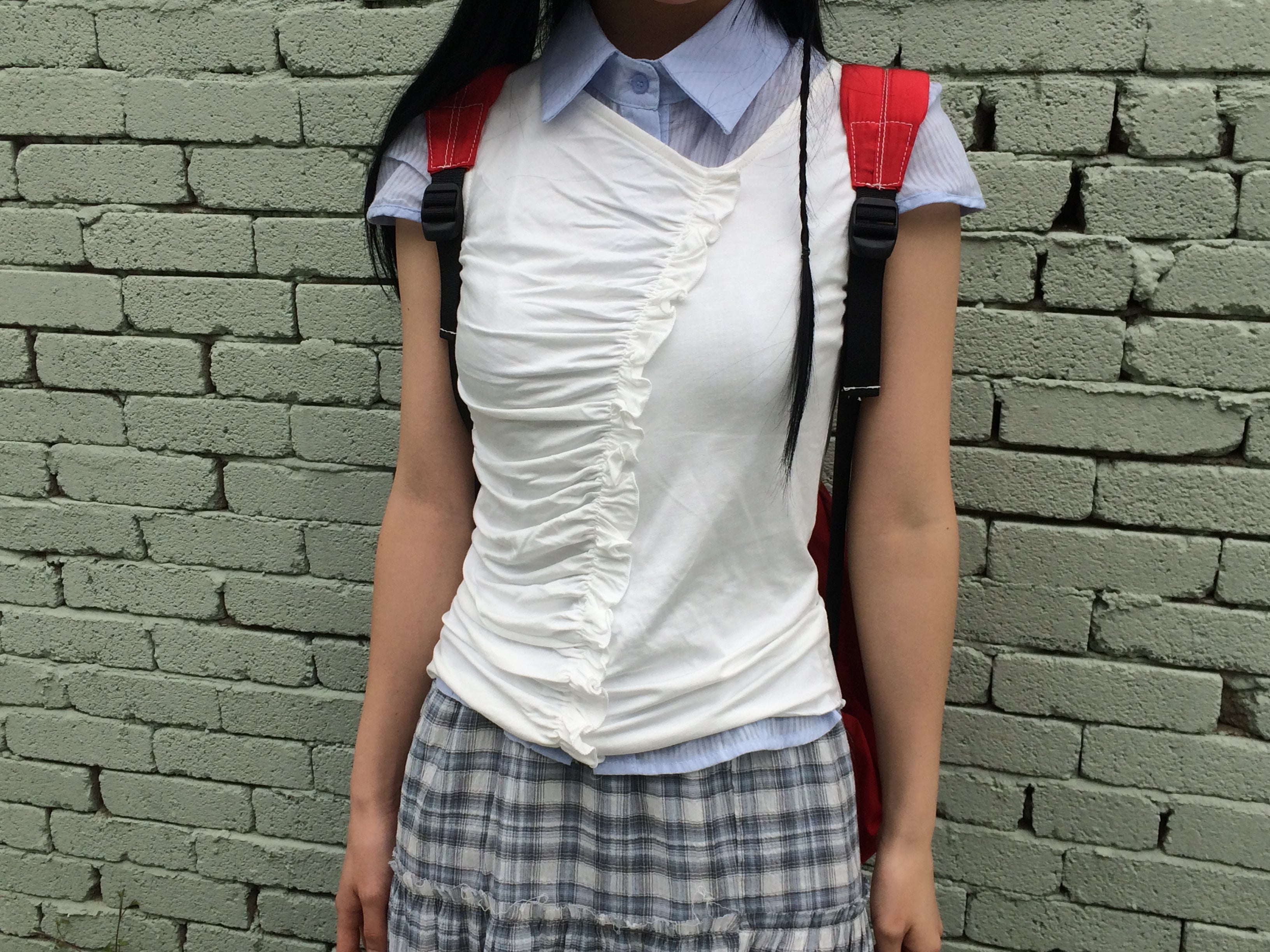 ピーチパフシャツ