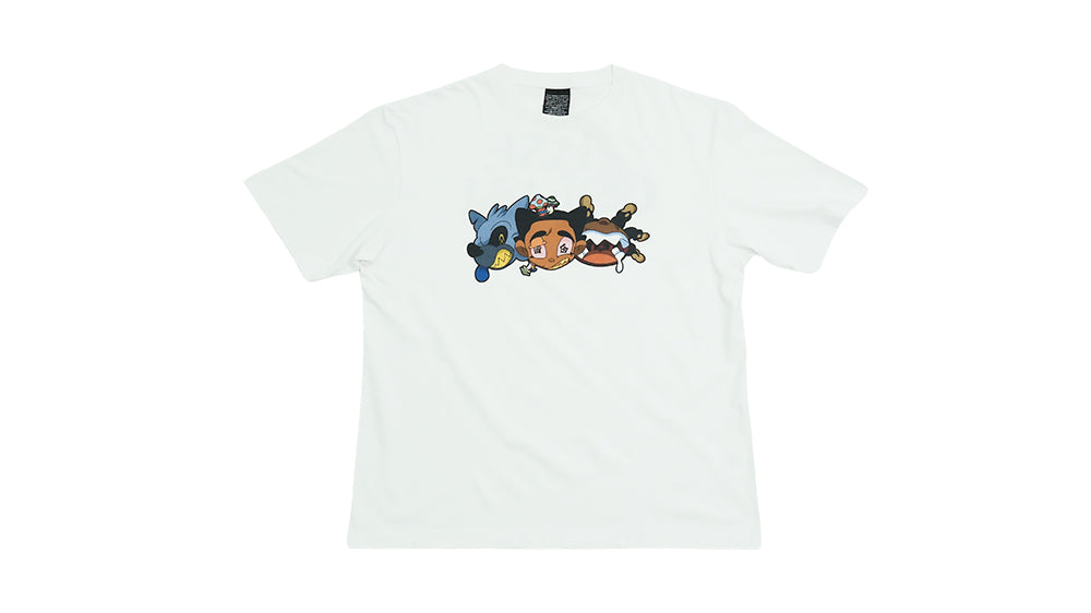 BC x SYNO FACE TEE _ WHITE