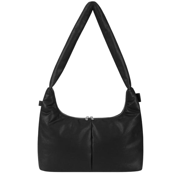 Soft Basket Hobo Bag (M)(black)