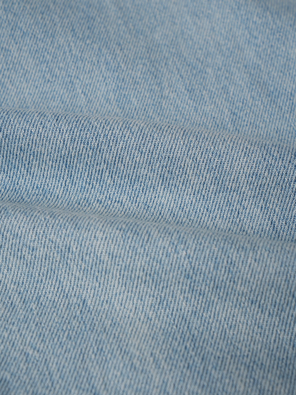 Wide washing balloon lightblue jean