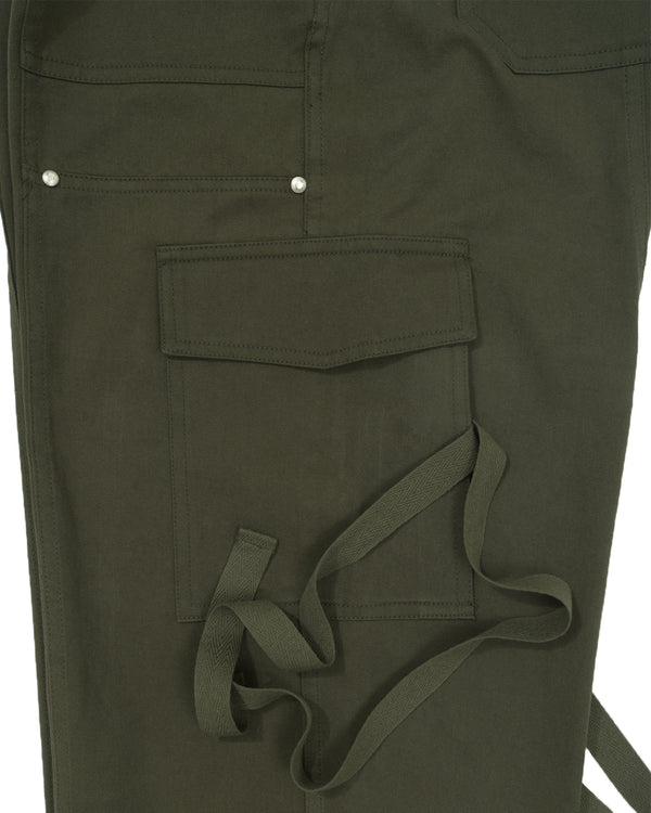 Straight strap pocket pants