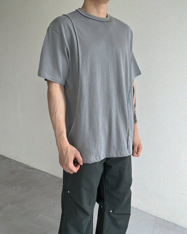 Reverse incision short sleeve(3colors)