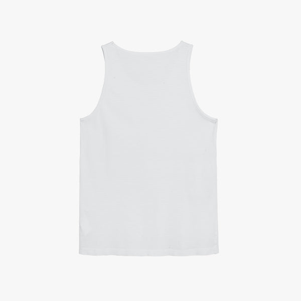 Stranger Loose Fit Cotton Tank Top (White)