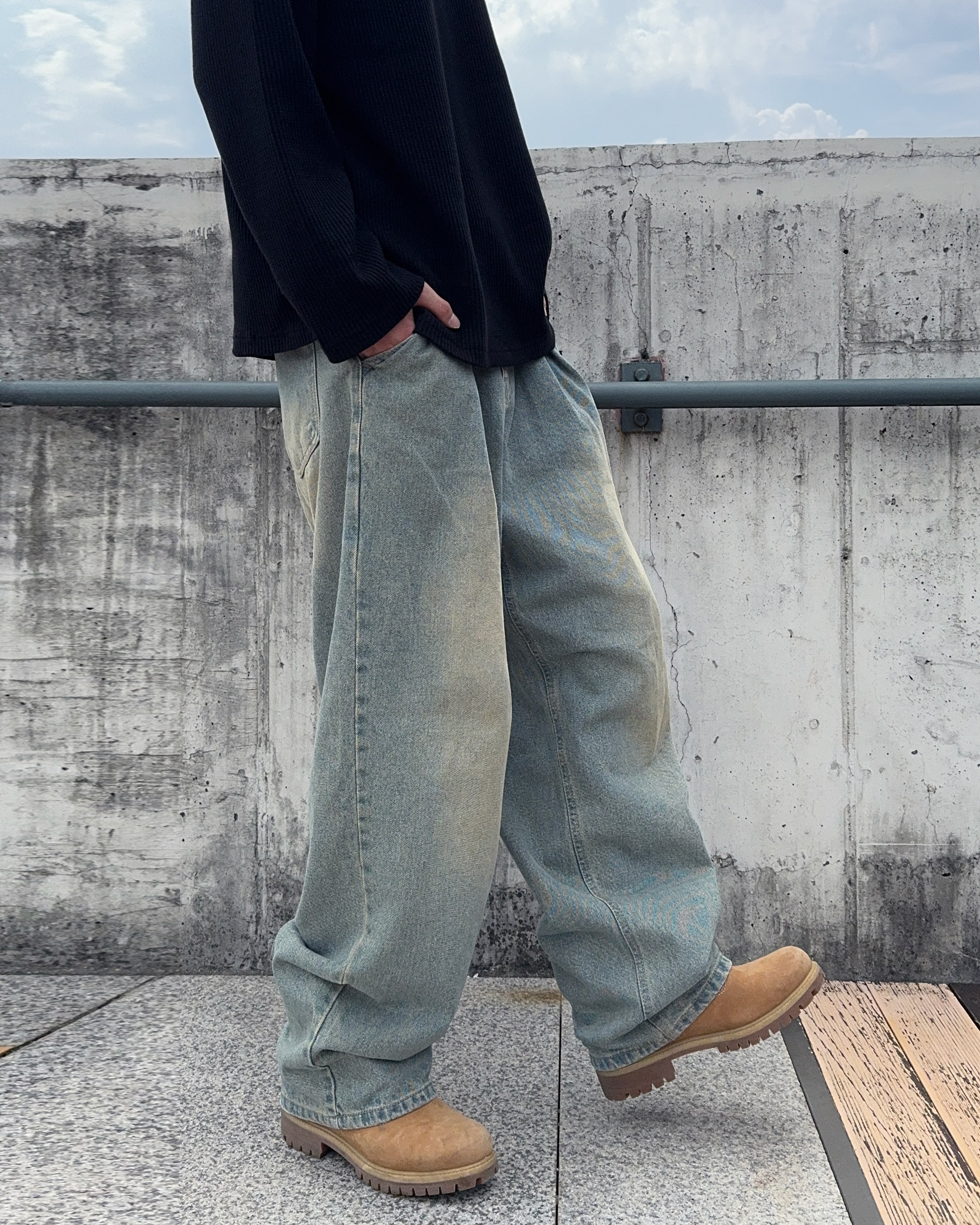 【SCENERITY】Sand one-tuck denim pants SCENERITY】Sand one-tuck denim pants (SCENERITY/デニム