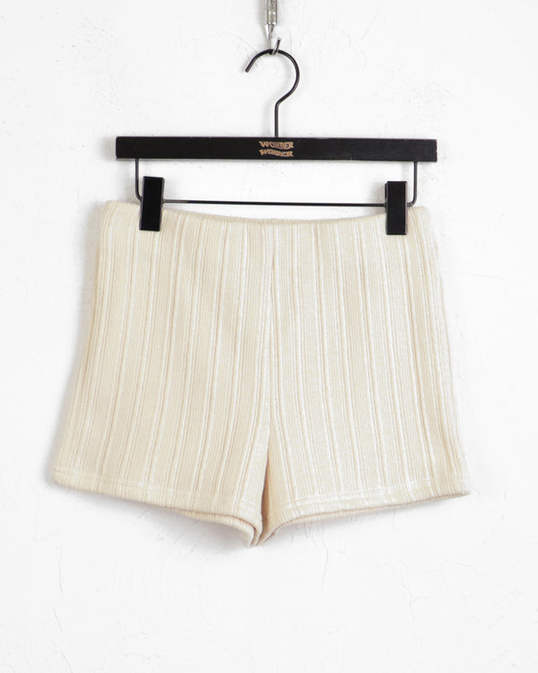 [Brushed lining] syoota ribbed short knit pants