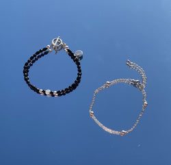 [SET] smile layered bracelet