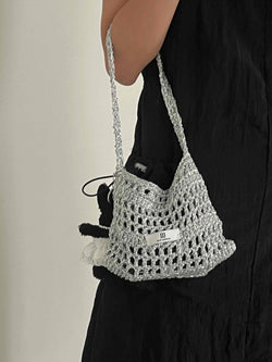 silver net bag