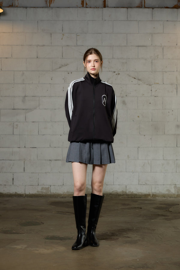 ARI PEACH JERSEY TRACK TOP / BLACK