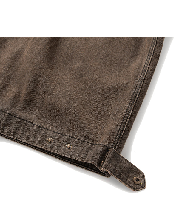 TIN WASHED WORK DENIM JACKET - WASHED BROWN