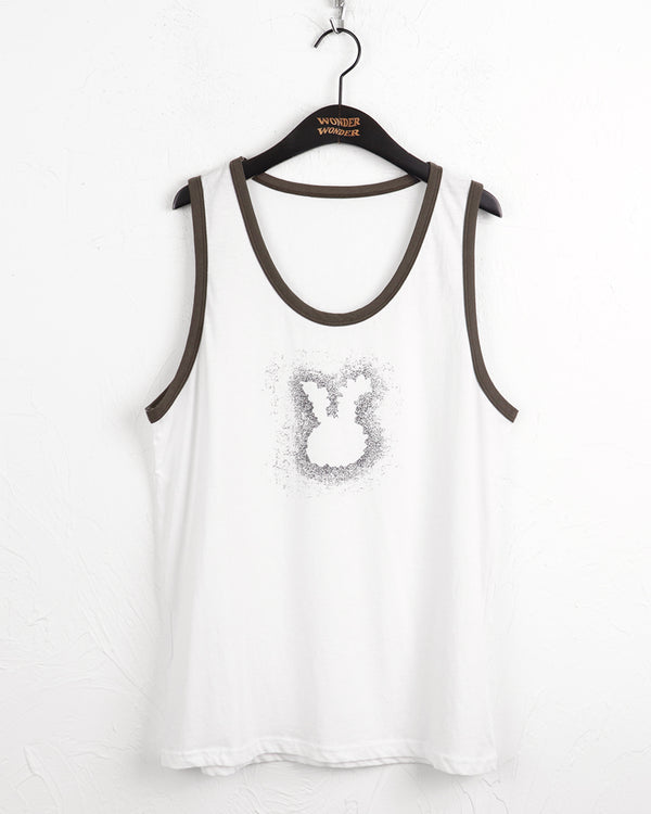 Bubblegum rabbit color Ringer long sleeveless T-shirt