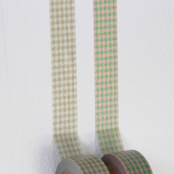 Houndstooth Masking Tape / Cream Beige