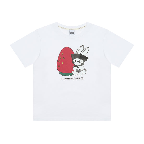 SM ストロベリーラビットT (WHITE)