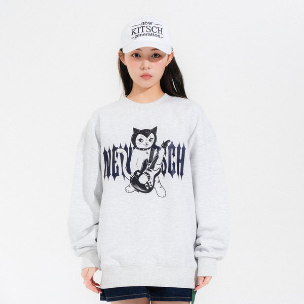 ROCK CAT SWEATSHIRTS-LIGHT MELANGE