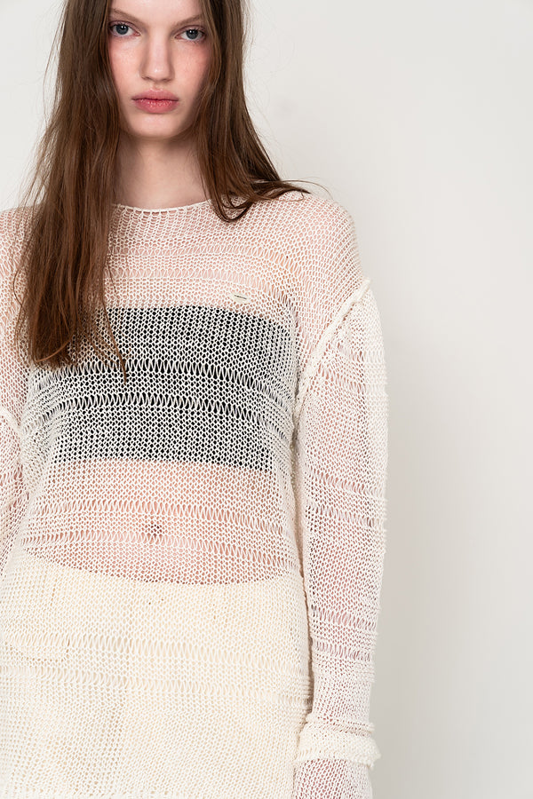 PULLOVER NET KNIT (WHITE)