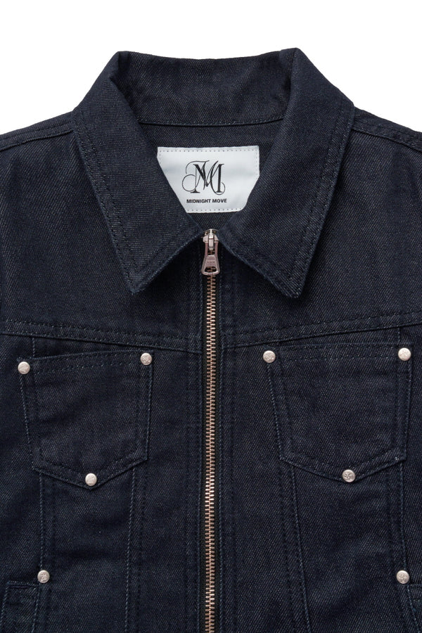 rivet denim jacket (blue)