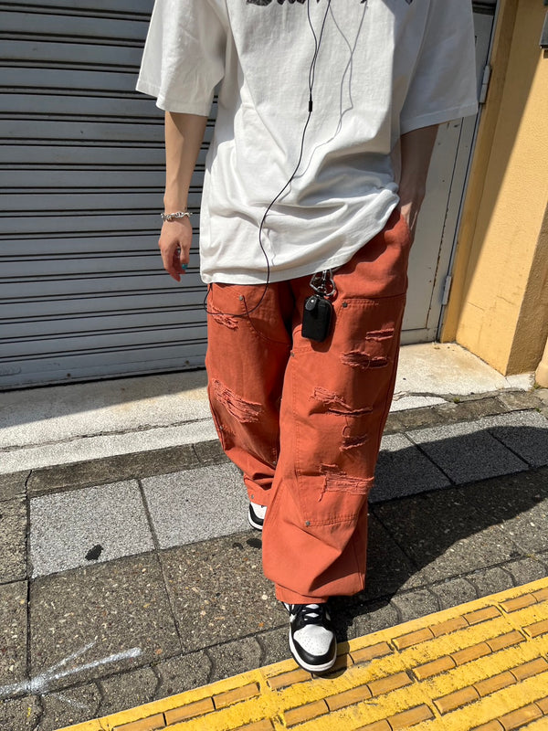 Color damage pants