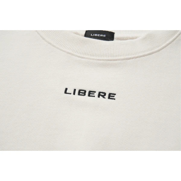 LIBERE ロゴクルーネックスウェット