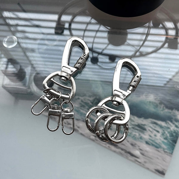 2Type Carabiner Silver Keyring