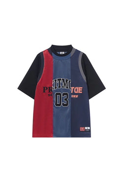 スターリングオーバーサイズフィットTシャツ ホワイト (ブルー