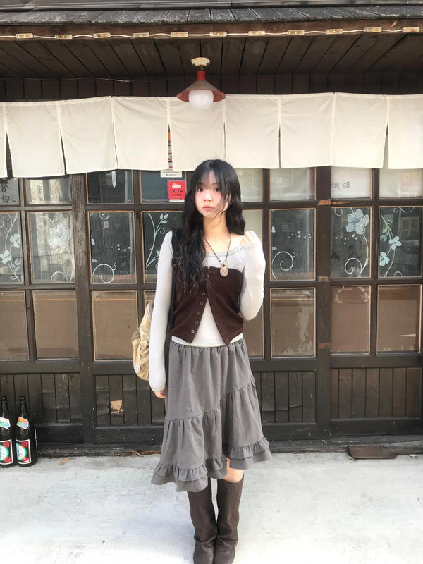 ゴダーフリルスカート