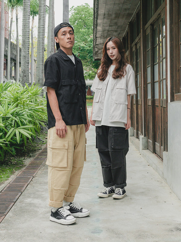 【 NEED HOW 】TAPERED CARGO PANTS