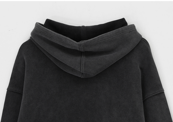 [B-BASIC] Heavy Sweat Salt Washing Hoodie