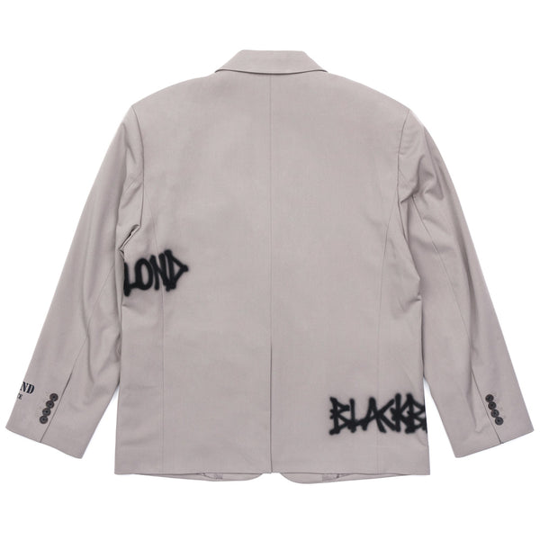 BBD Graffiti Logo Piercing Blazer (Beige Gray)