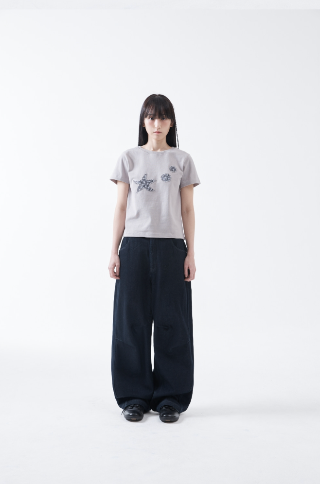 【THE COLDEST MOMENT】TCM curved raw denim pants THE COLDEST MOMENT ♥ TCM curved raw denim pants