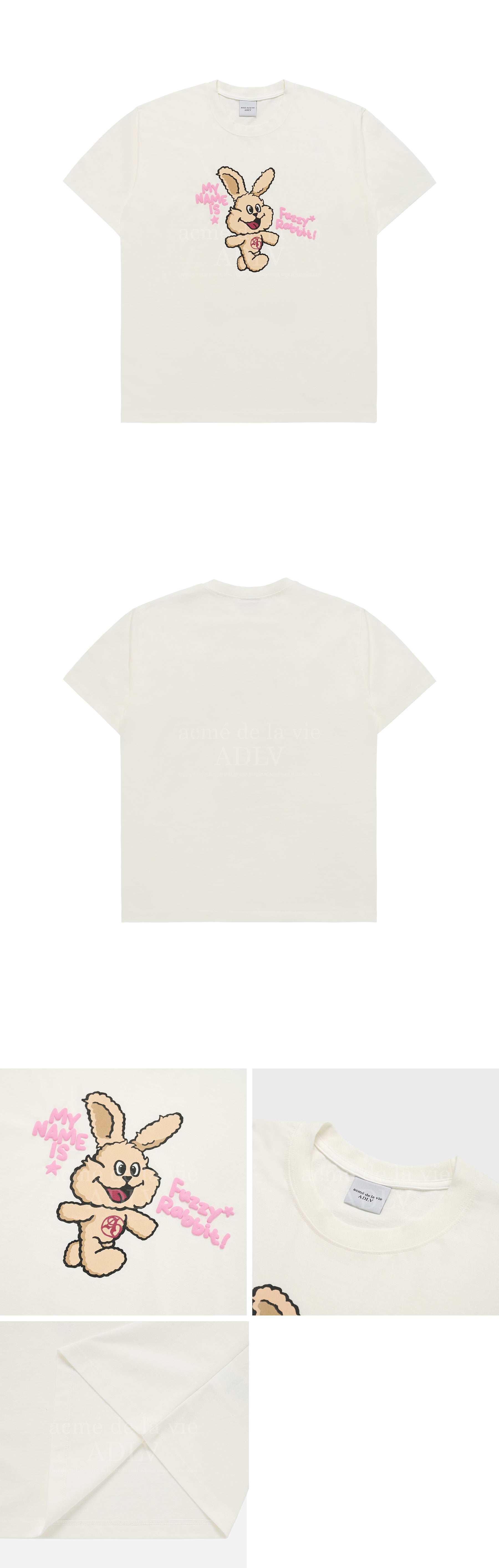 ★関税込★ACME DE LA VIE★FUZZY RABBIT SHORT SLEEVE T-SHIRT acme de la vie