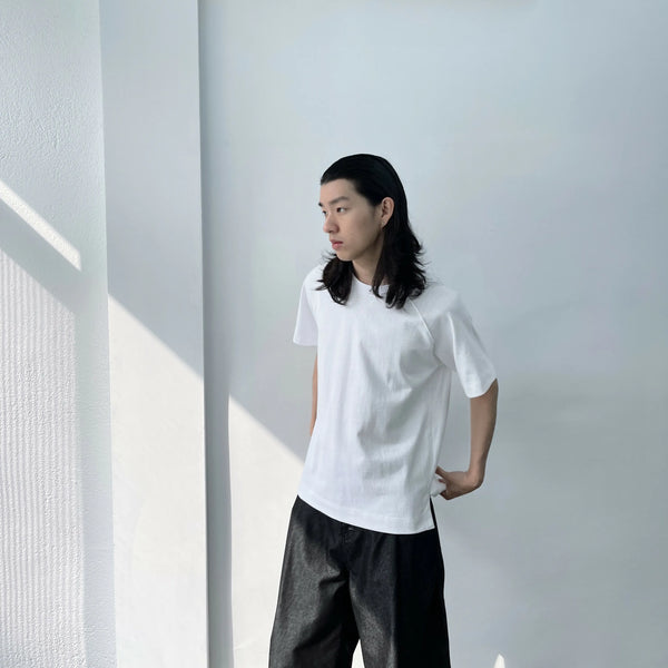 Raglan Slit Short Sleeve Tee