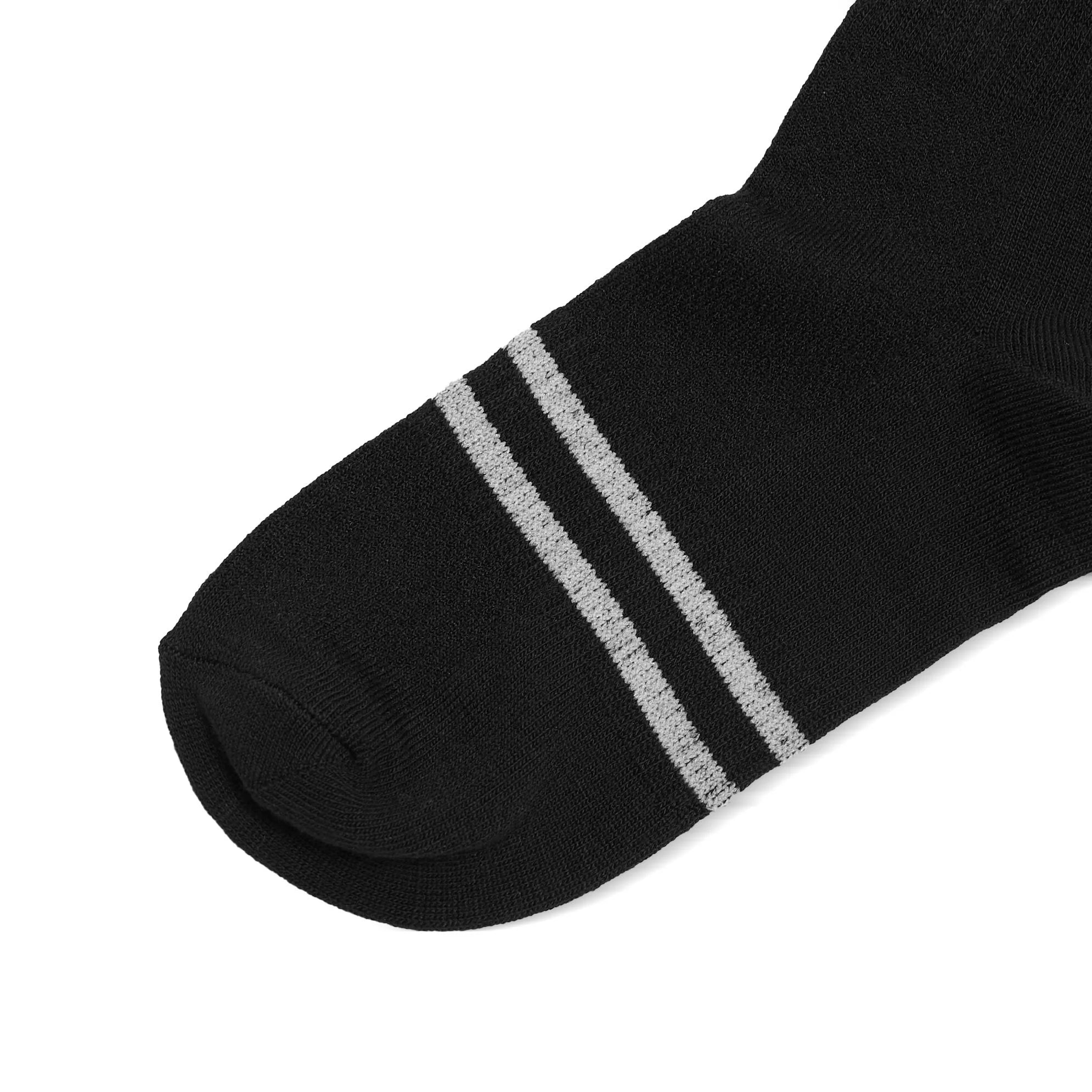 SWE STRIPED SOCKS - BLACK ( PACK 3 )