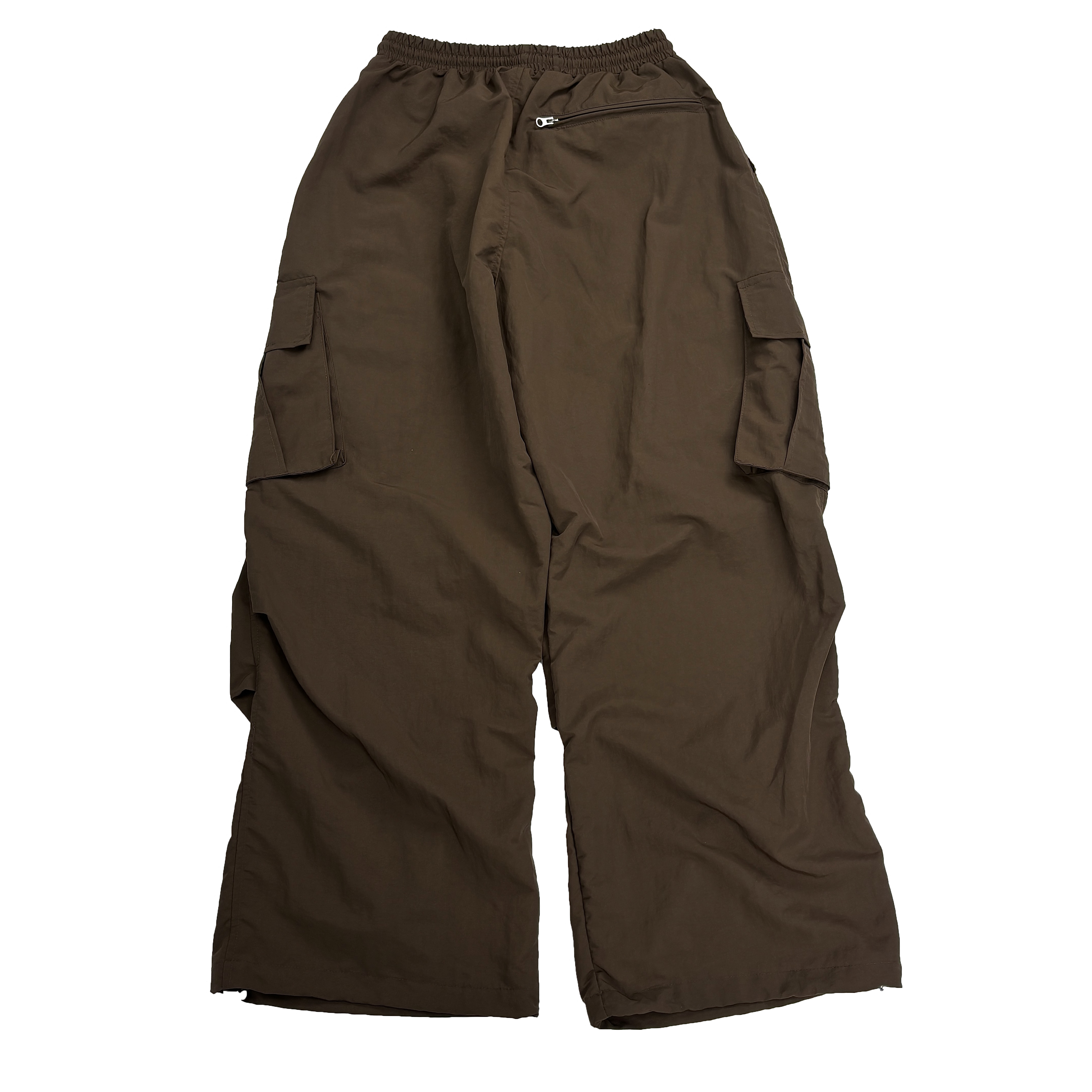 oblique zipper cargo pants