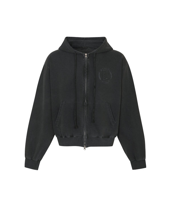 [0026] Pigment Patch Logo Crop 2Way Hood Zip-Up