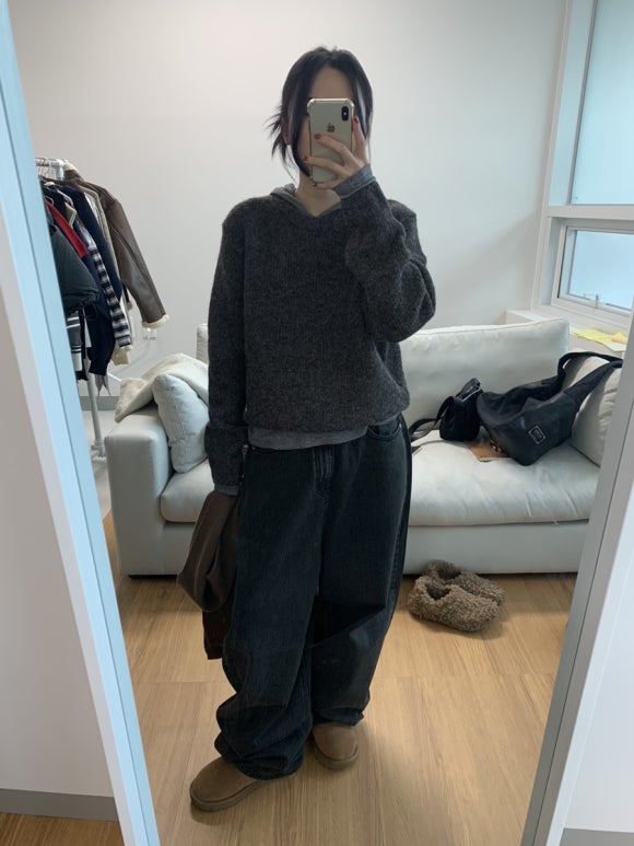cutting line black denim