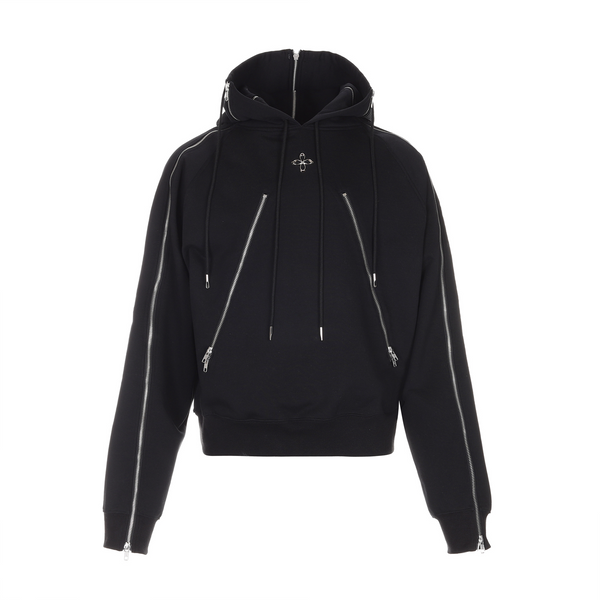 surgery four directions zippers hoodie 'black'