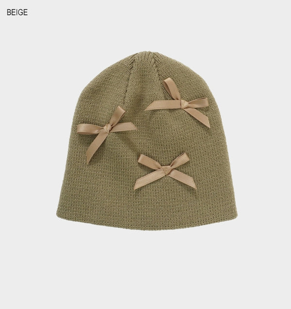 Cont ribbon beanie