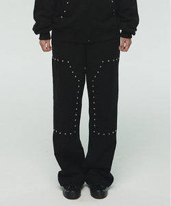 STUD COTTON PANTS